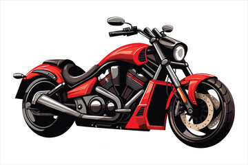 Chopper customizations vector motorcycle illustrations