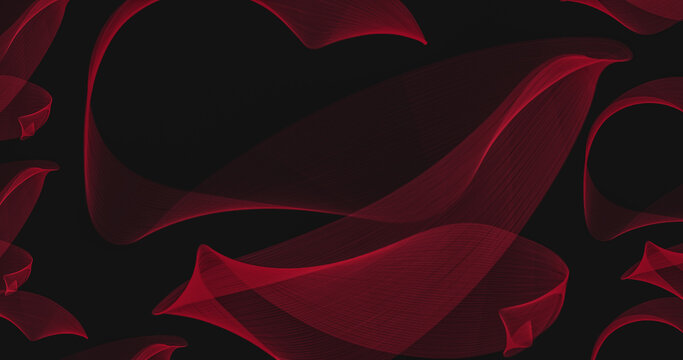 Red smoke abstract background, red flames