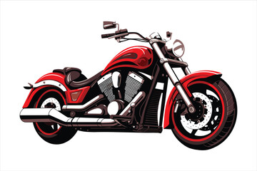 Obraz na płótnie Canvas Chopper customizations vector motorcycle illustrations