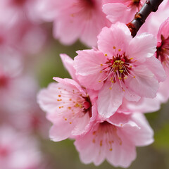 Beautiful Cherry blossom sakura spring background. Banner for mothers day to be displayed on website