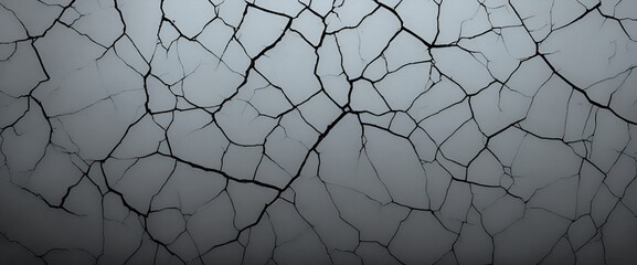 Cracked ground with cracks