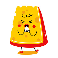 Cute Cheese Vector Set