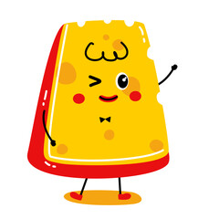 Cute Cheese Vector Set