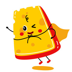 Cute Cheese Vector Set