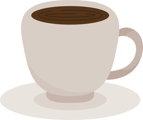 Hand drawn coffee shop element