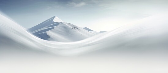 Mass of snow and ice sliding down a mountain. - obrazy, fototapety, plakaty