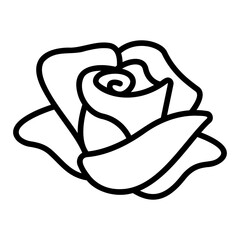 rose outline icon