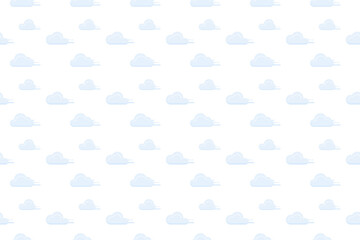 set of cloud vector as seamless pattern background