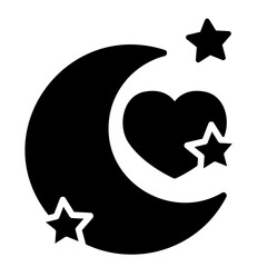 honeymoon glyph icon