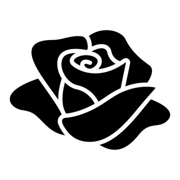 rose glyph icon