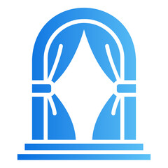 wedding arch gradient icon