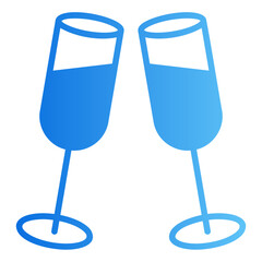cheers gradient icon