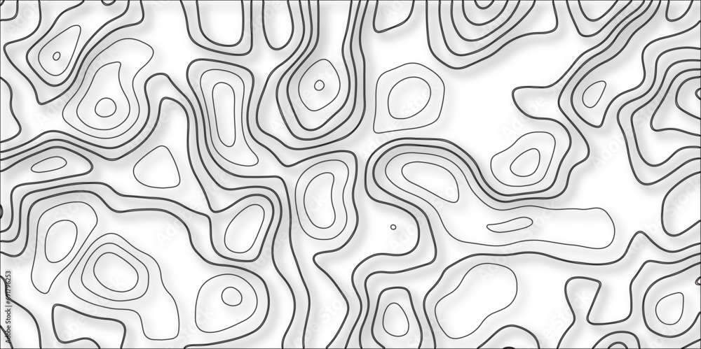 Poster topographic retro topographic map vector patterns. sea depth topographic landscape surface for nauti