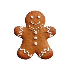 Obraz premium Gingerbread on Transparent Background, PNG File. Christmas, Xmas, Event, Celebration, Birthday 