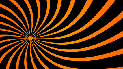 Abstract Orange comic sunbrust background with rays. Geometric stripe line art design. Modern futuristic concept. Modern banner template.Suit for cover, poster, website, banner, presentation.