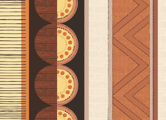 geometrical pattern digital shirt design  