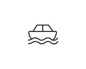 Amphivious car icon vector symbol design illustration.