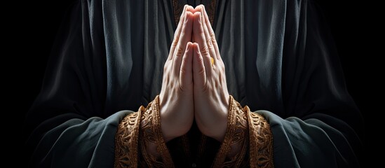 Praying hands visual - obrazy, fototapety, plakaty