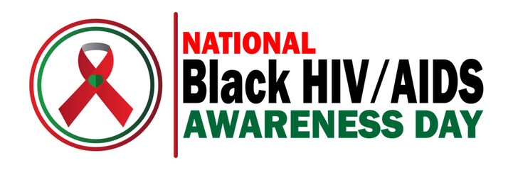 National Black Hiv Aids Awareness Day. Holiday concept. Template for background, banner, card, poster with text inscription. Vector illustration
