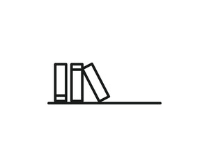 Book self icon vector symbol design illustration.