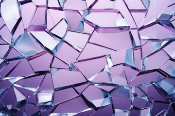  a close up of a purple background with lots of small pieces of glass in the center of the image and a purple background with lots of smaller pieces of glass in the middle.