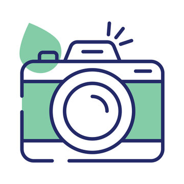 recommend clip art: Digital camera icon in flat style, photography equipment, photo camera vector