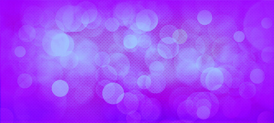 Fototapeta premium Purple widescreen bokeh background for seasonal, holidays, celebrations and various design works