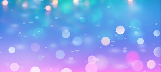 Obraz na płótnie Canvas Blue widescreen bokeh background for seasonal, holidays, celebrations and various design works