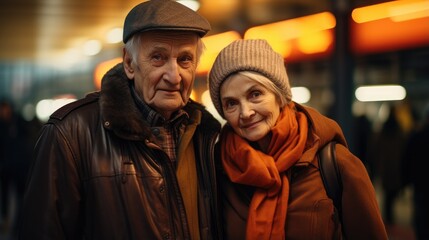 Fototapeta premium A man and a woman standing next to each other. Generative AI.
