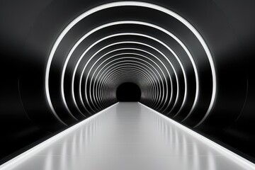 light tunnel in the tunnel