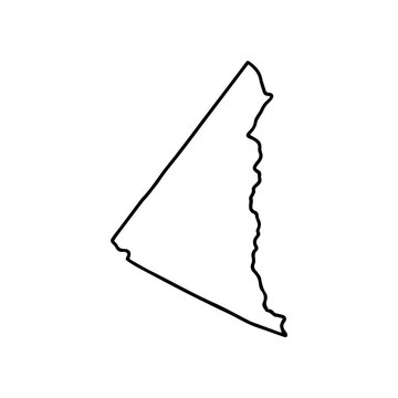 recommend clip art: Yukon outline map. Provinces and territories of Canada. Vector map with contour.