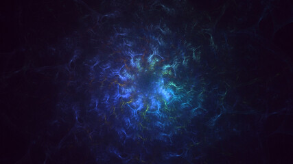 3D manual rendering abstract round light background