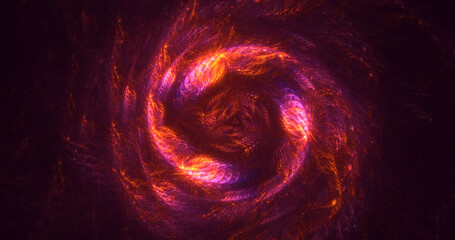 3D manual rendering abstract round light background