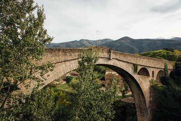 Vieux pont en pierre dans le sud de la France. Pont du diable à Céret. Pont en arche. Pont...