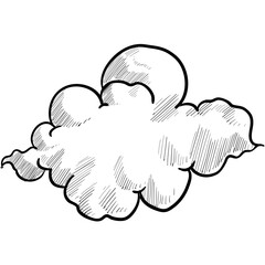 rain cloud handdrawn illustration