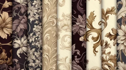 Fototapeten scrapbooking paper pattern vintage ephemera, baroque © medienvirus