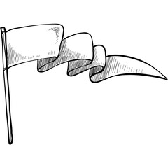 flag handdrawn illustration