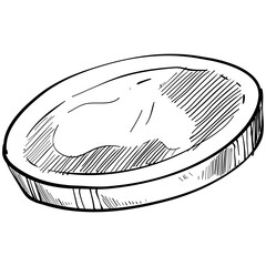 coins handdrawn illustration