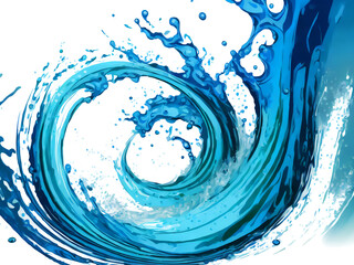 抽象的な水の波