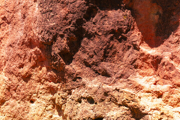 Red rocks as an abstract background. Texture