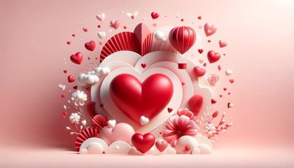 Imágenes para San Valentín de Corazones, osito de peluche, rosas 