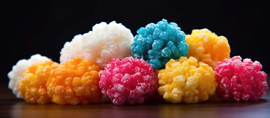 Fotobehang Guatemalan candy "Alboroto" is made of sugar-coated popcorn shaped into colorful balls and is known as "dulce tipico." © 2rogan