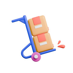 Trolley Delivery 3D icon