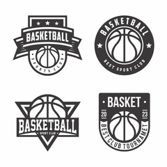 
Basketball logo collection, emblem set collections. Basketball logo badge template bundle
