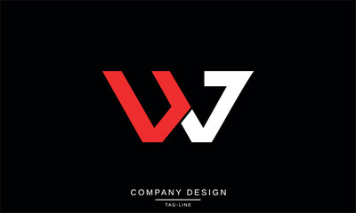 WH, HW, Abstract Letters Logo Monogram