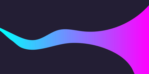 abstract pink and blue background with glowing neon waves. vector illustration