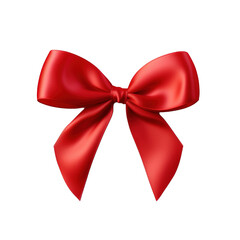 Red Ribbon on Transparent Background, PNG Transparent. Bow, Christmas, Xmas, Gift, Birthday, Present
