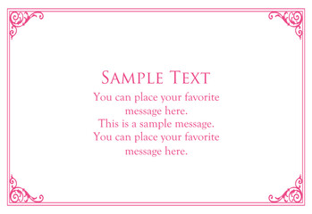 バレンタインデーをイメージしたふんわりアンティークフレーム