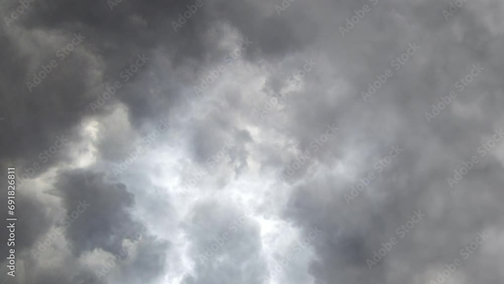 Poster background of dark clouds with multiple lightning