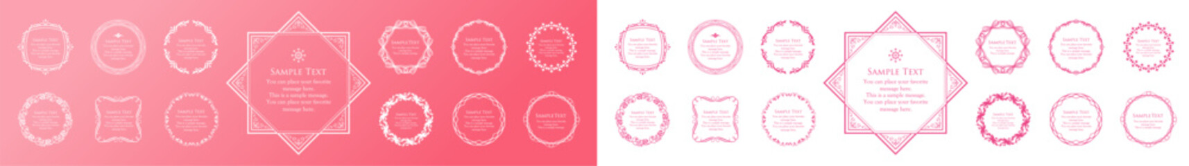 バレンタインデーをイメージしたふんわりアンティークフレーム